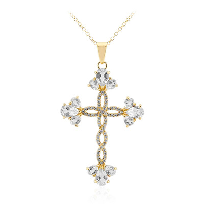 White Topaz Silver Necklace