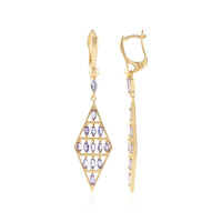 Tanzanite Silver Earrings