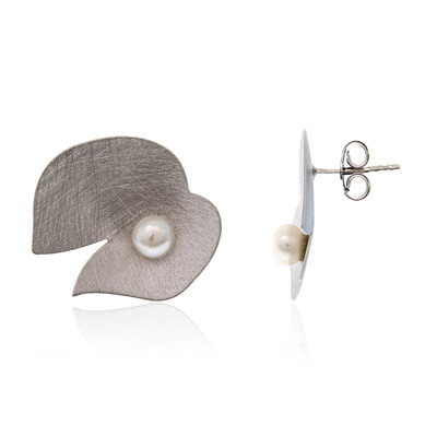 Freshwater pearl Silver Earrings (Joias do Paraíso)