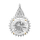 9K Danburite Gold Pendant