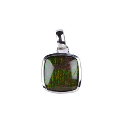 Ammolite Silver Pendant