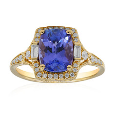 14K AAA Tanzanite Gold Ring (CIRARI)