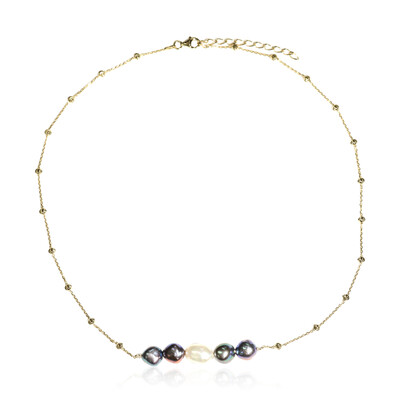 White Freshwater Pearl Silver Necklace (TPC)