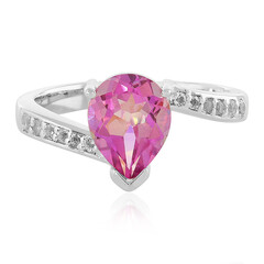 Anniversary Topaz Silver Ring