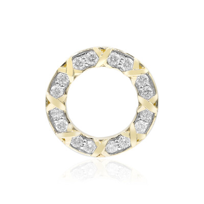9K SI1 (G) Diamond Gold Pendant (Annette)