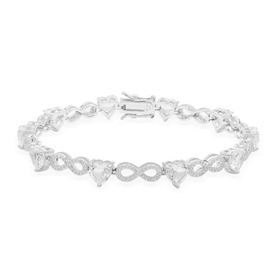 White Topaz Silver Bracelet