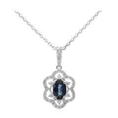 14K Ceylon Blue Sapphire Gold Necklace (CIRARI)