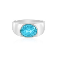 Paraiba Color Topaz Silver Ring
