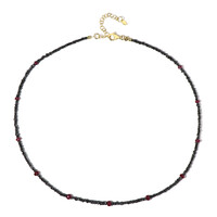 Black Diamond Silver Necklace