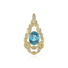 9K Ratanakiri Zircon Gold Pendant (de Melo)