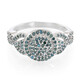 Fancy Diamond Silver Ring