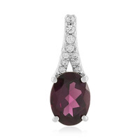 Tocantin Garnet Silver Pendant