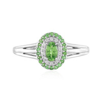 Tanzanian Tsavorite Silver Ring