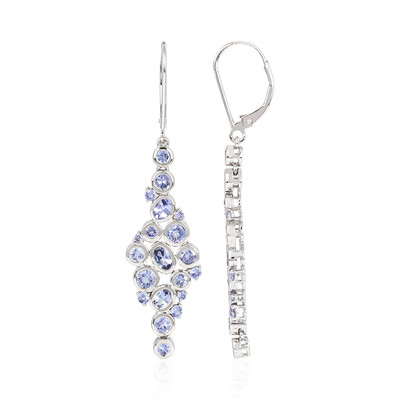 Tanzanite Platinum Earrings (KM by Juwelo)
