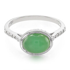 Imperial Chrysoprase Silver Ring