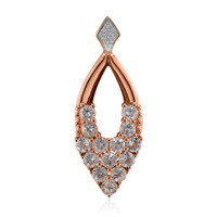 9K Mexican Pink Danburite Gold Pendant
