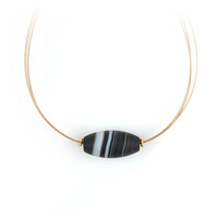 Agate Silver Necklace