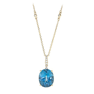 14K London Blue Topaz Gold Necklace (CIRARI)