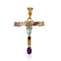 Swiss Blue Topaz Silver Pendant
