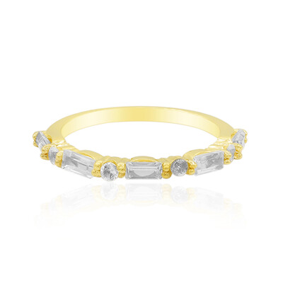 White Topaz Silver Ring