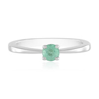 Colombian Emerald Silver Ring