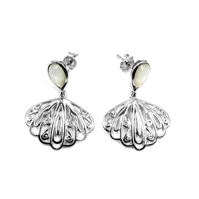 Mother of Pearl Silver Earrings