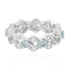 Sky Blue Topaz Silver Ring