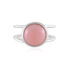 Pink Opal Silver Ring