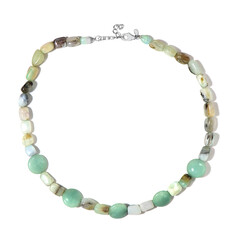 Peruvian Opal Silver Necklace