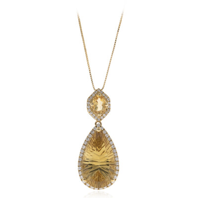 18K Citrine Gold Necklace (CIRARI)