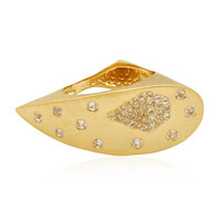 White Topaz Silver Ring