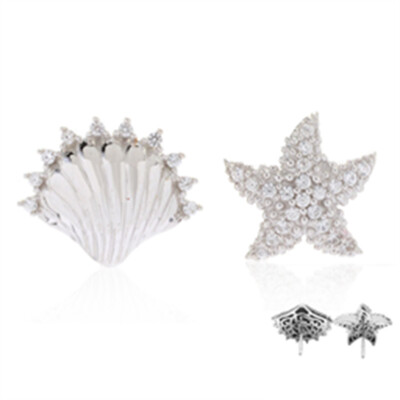 Zircon Silver Earrings (Dallas Prince Designs)