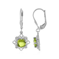 Peridot Silver Earrings