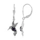 Zambian Amethyst Silver Earrings (Desert Chic)