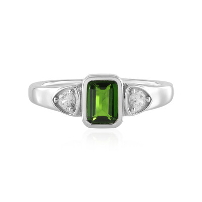Russian Diopside Silver Ring