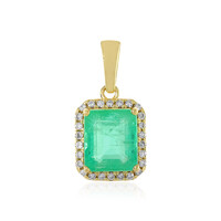 18K Ethiopian Emerald Gold Pendant (AMAYANI)