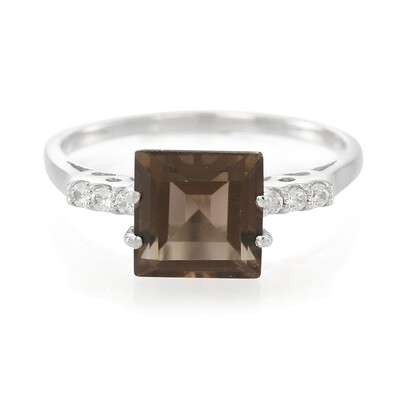 Smoky Quartz Silver Ring