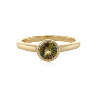 9K Yellow Tanzanite Gold Ring