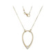 Zircon Silver Necklace (Adela Silber)