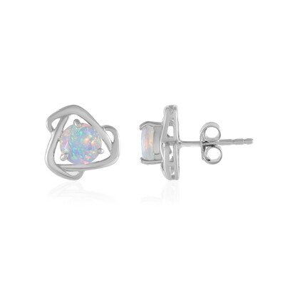 Welo Opal Silver Earrings