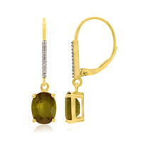 9K Andalusite Gold Earrings