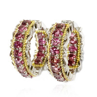 Pink Tourmaline Silver Earrings (Dallas Prince Designs)
