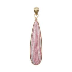 Rhodochrosite Silver Pendant (Bali Barong)
