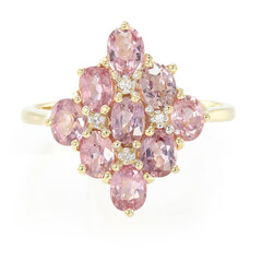 18K Unheated Padparadscha Sapphire Gold Ring (AMAYANI)