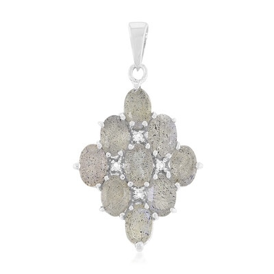 Labradorite Silver Pendant