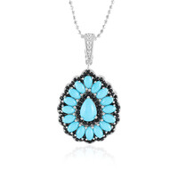 Sleeping Beauty Turquoise Silver Necklace (Dallas Prince Designs)