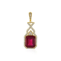 Madagascar Ruby Silver Pendant
