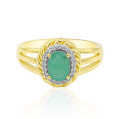 9K Tanzanian Emerald Gold Ring