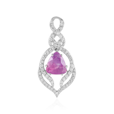 14K Unheated Luc Yen Sapphire Gold Pendant (AMAYANI)