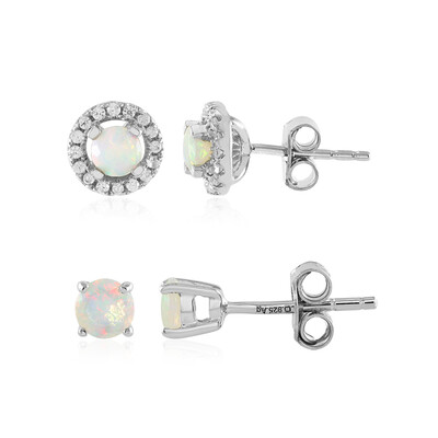 Welo Opal Silver Earrings